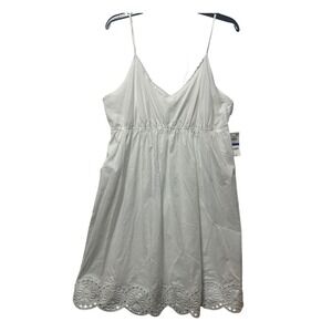 Charter Club Intimates White Cotton Eyelet Dress Lingerie XL